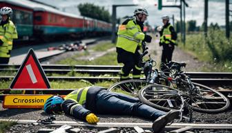 Radfahrer kollidiert in Gießen mit Zug und erleidet schwere Verletzungen